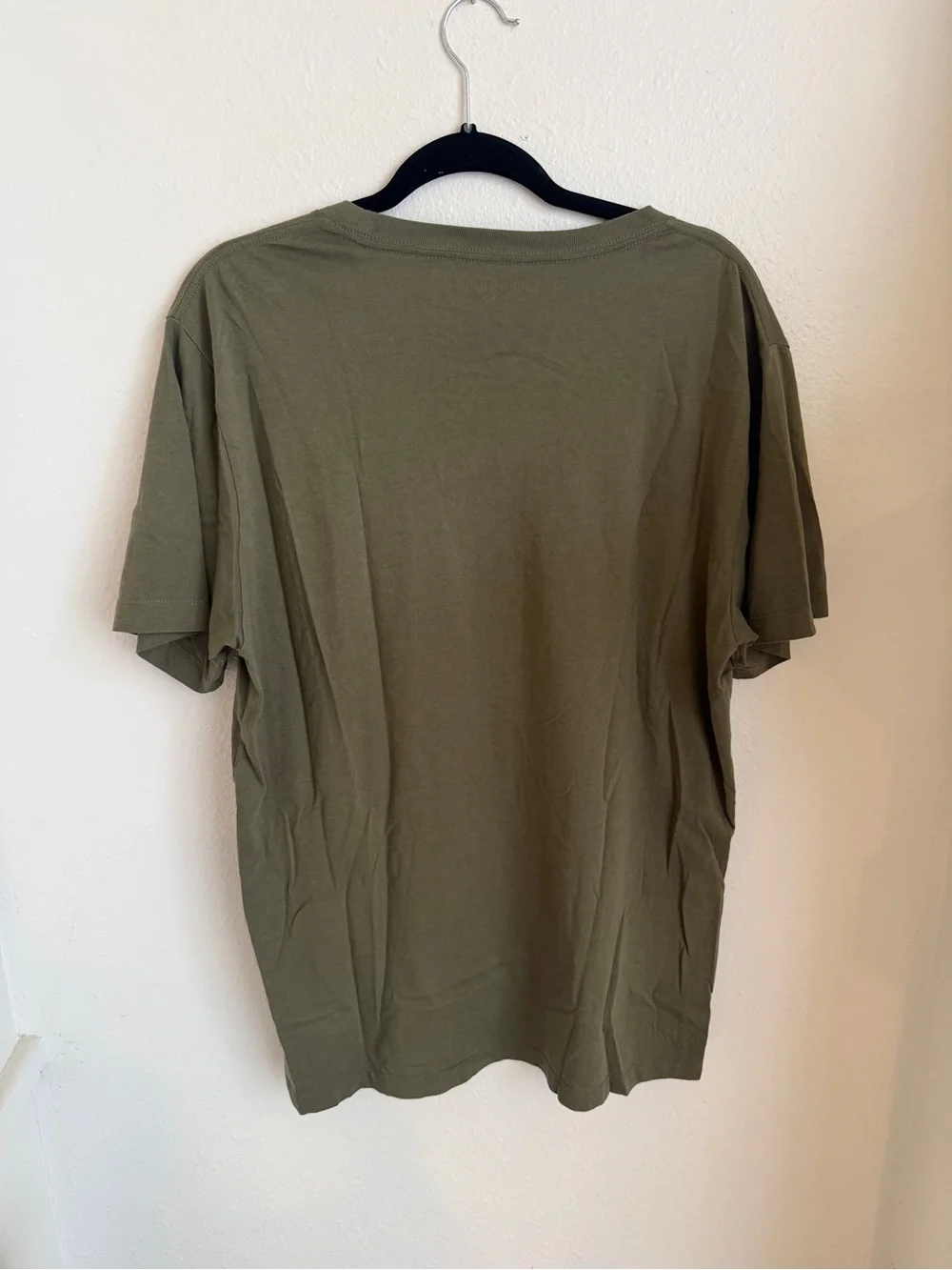 True Religion Olive Short-Sleeve Tee with Yellow & White Graphic